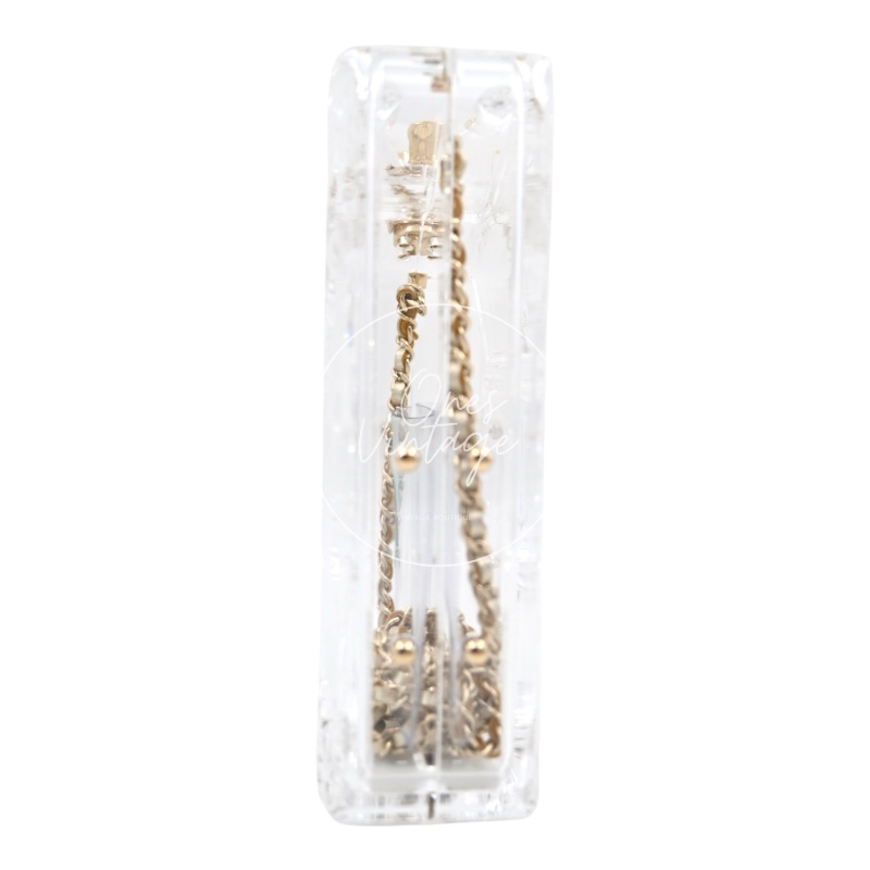 [Pre-owned] Chanel Gasoline Transparent Evening Clutch Bag-3