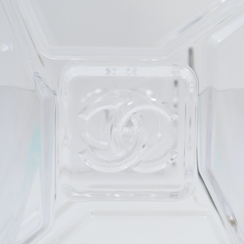 [Pre-owned] Chanel Gasoline Transparent Evening Clutch Bag-6