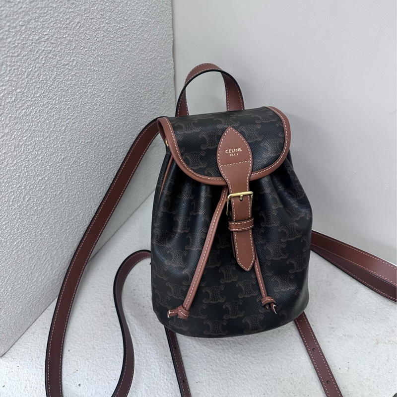 【全新】Celine 小牛皮 Folco Mini 迷你 小背包 Backpack-0