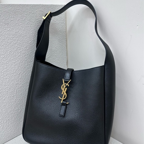 【全新】YSL hobo small LE5A7 金色 Logo 粒面牛皮 Hobo 小號單肩袋 手提袋