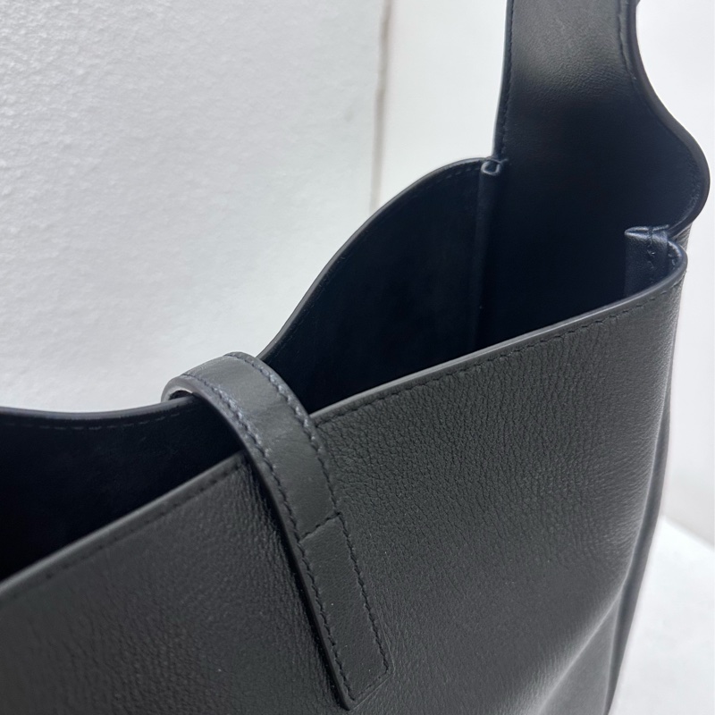 【全新】YSL hobo small LE5A7 金色 Logo 粒面牛皮 Hobo 小號單肩袋 手提袋-4