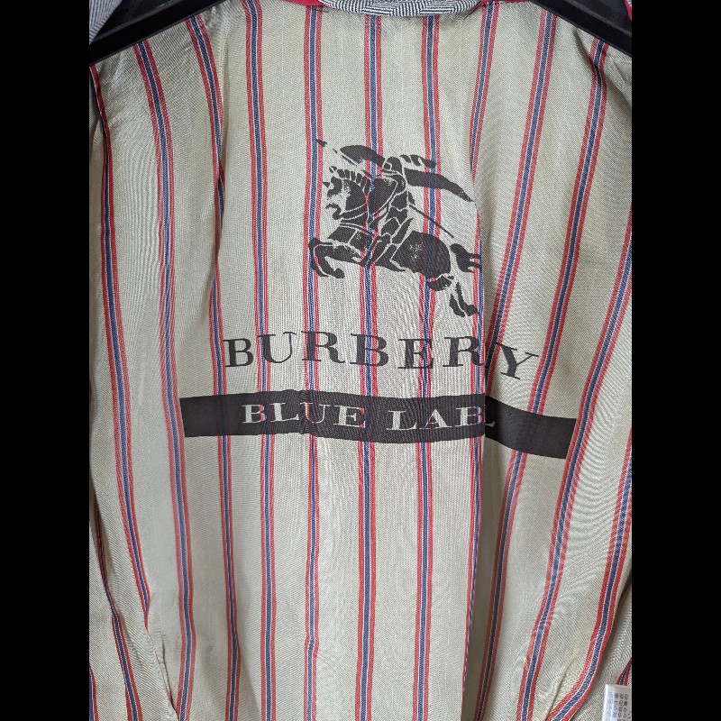 莉亞精品♡Burberry 灰白人字紋大衣 尺碼38 二手美品-3