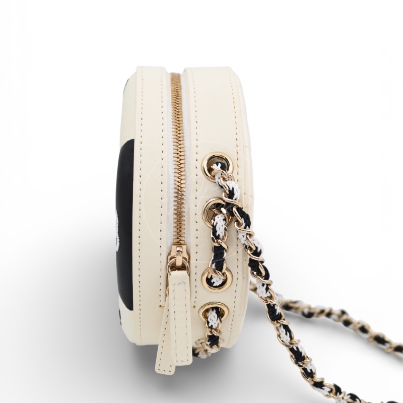 [Pre-owned] Chanel Coco Black Lifesaver Lambskin GHW Bag-2