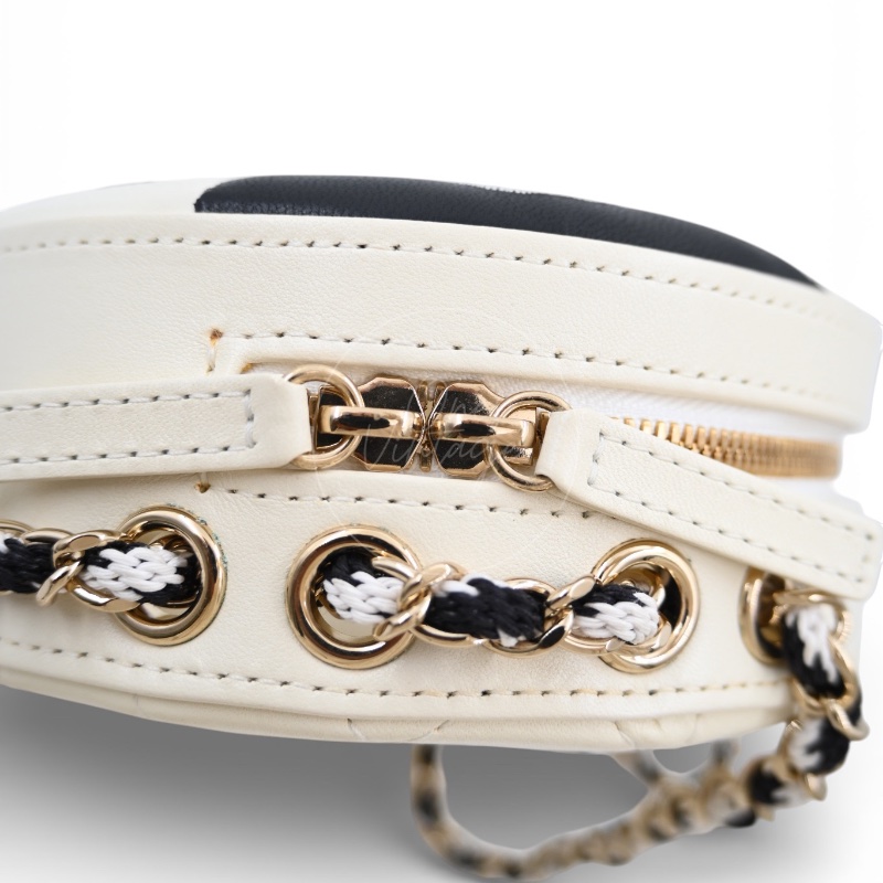 [Pre-owned] Chanel Coco Black Lifesaver Lambskin GHW Bag-9