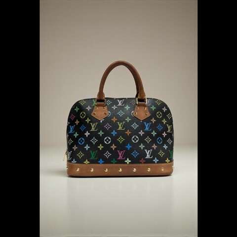 莉亞精品♡LV 黑三彩貝殼包 二手美品