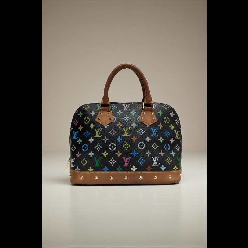 莉亞精品♡LV 黑三彩貝殼包 二手美品-0