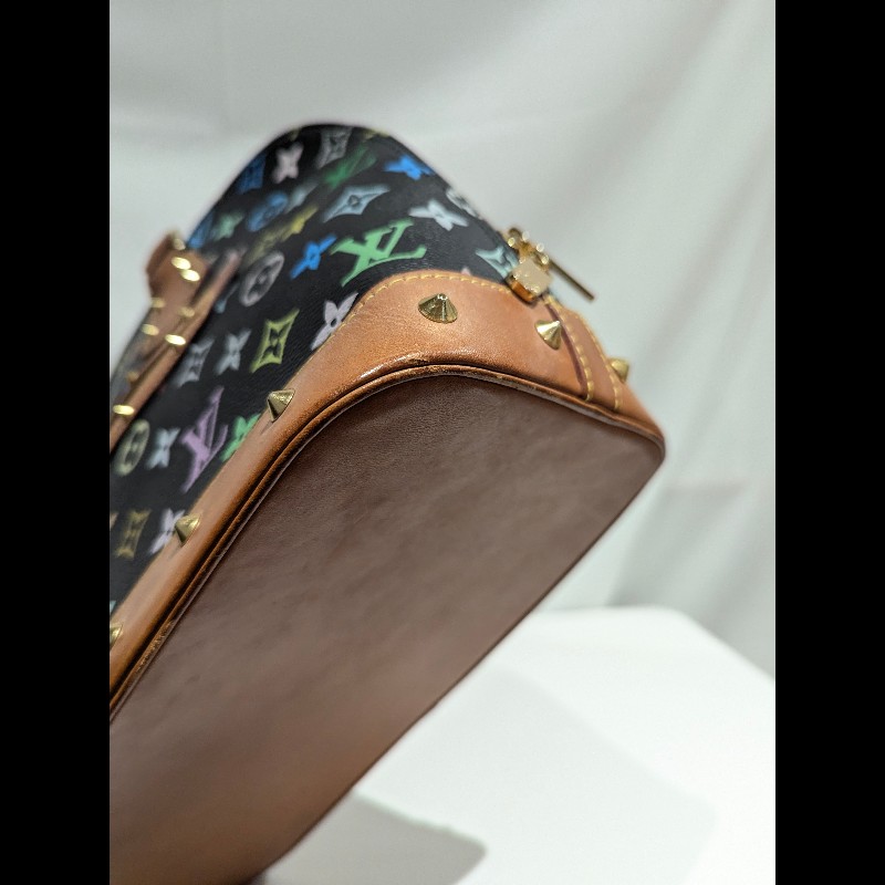 莉亞精品♡LV 黑三彩貝殼包 二手美品-6