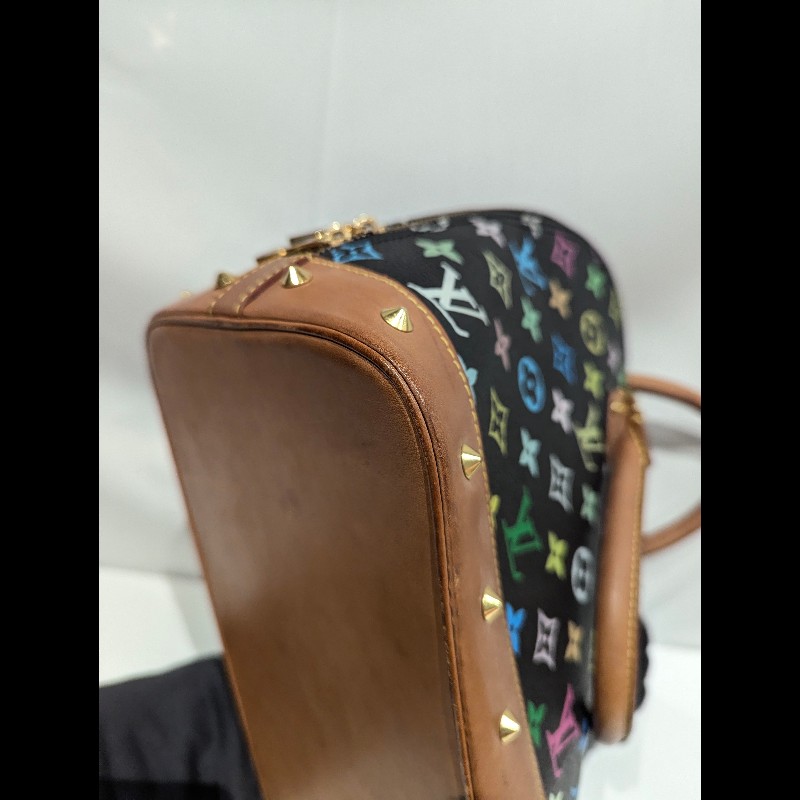 莉亞精品♡LV 黑三彩貝殼包 二手美品-7