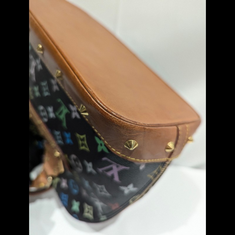 莉亞精品♡LV 黑三彩貝殼包 二手美品-8