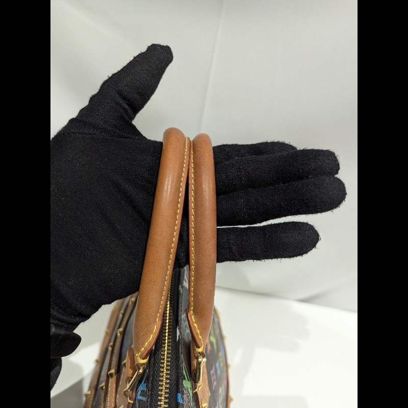 莉亞精品♡LV 黑三彩貝殼包 二手美品-11