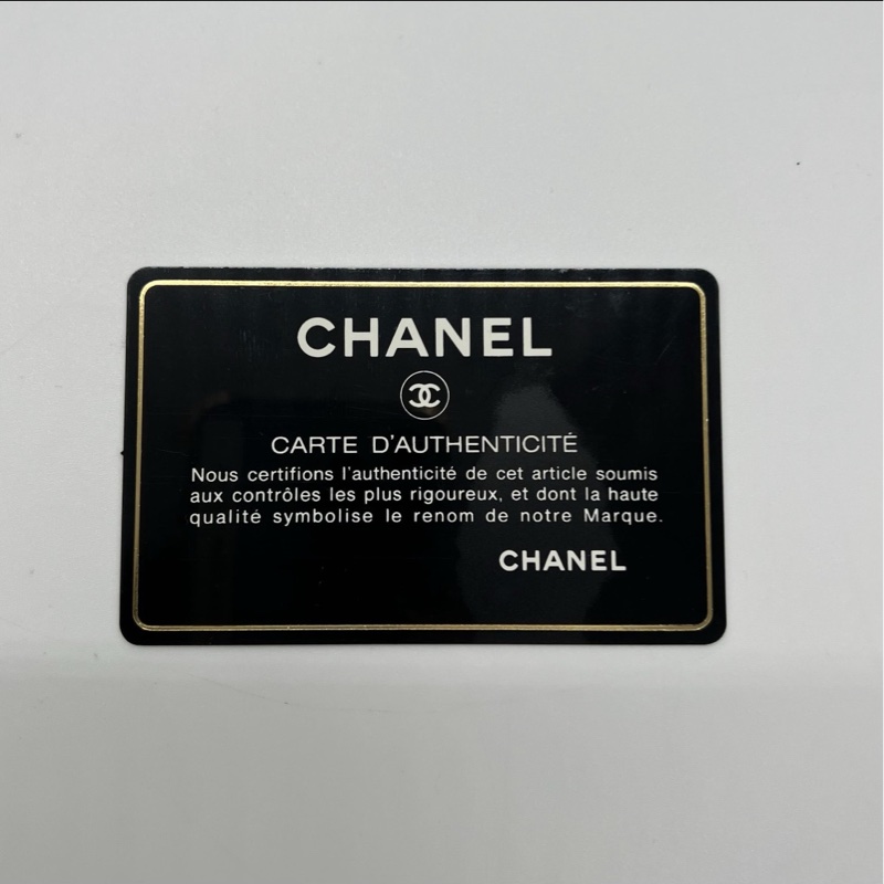 出Chanel CF mini黑銀漆皮羊皮-4