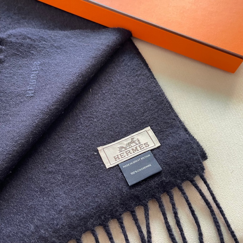 全新 清貨🧡 Hermes muffler cashmere 頸巾 羊绒 圍巾 🐴 Unie Brodee-3
