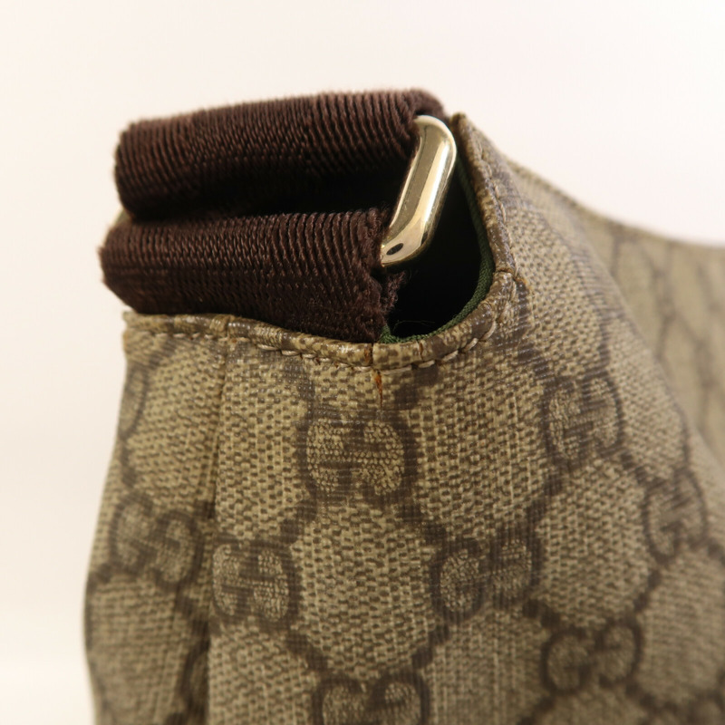 FENDI 塗層帆布Diagonal Messenger銀扣肩背袋-11