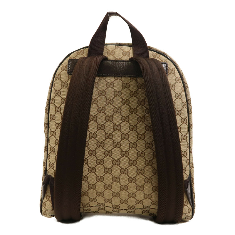 GUCCI 帆布Backpack銀扣背包-1