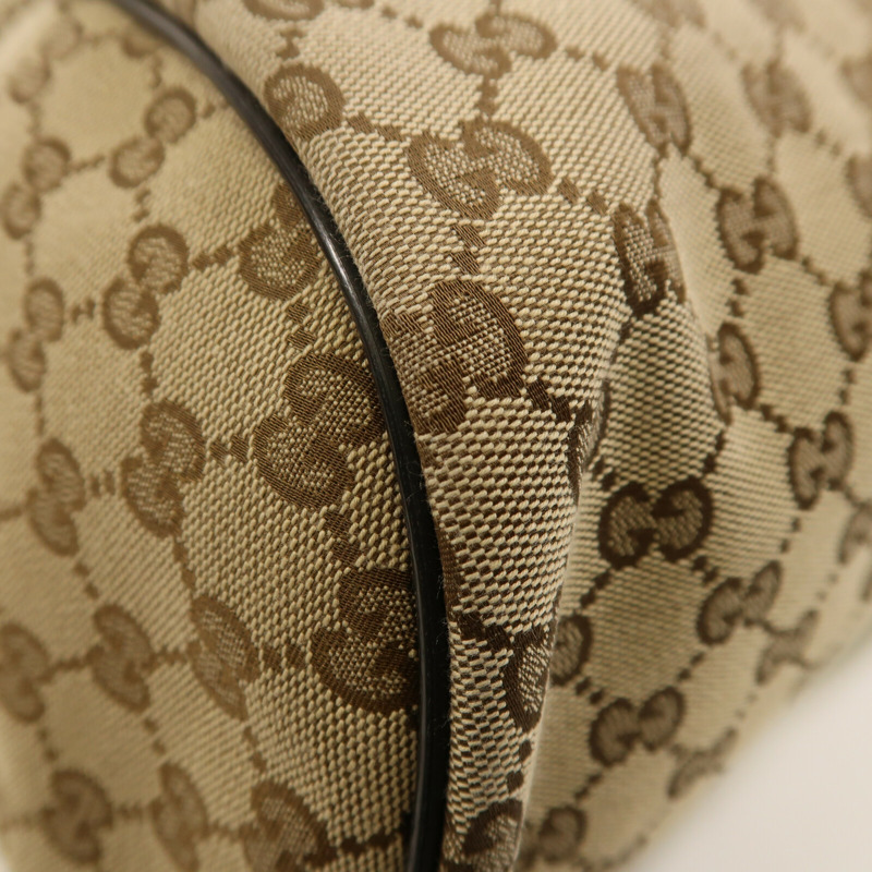 GUCCI 帆布Backpack銀扣背包-5