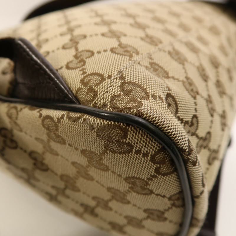 GUCCI 帆布Backpack銀扣背包-7