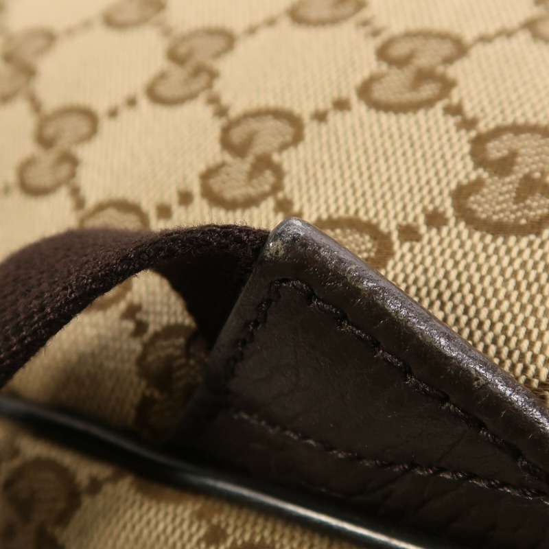 GUCCI 帆布Backpack銀扣背包-8