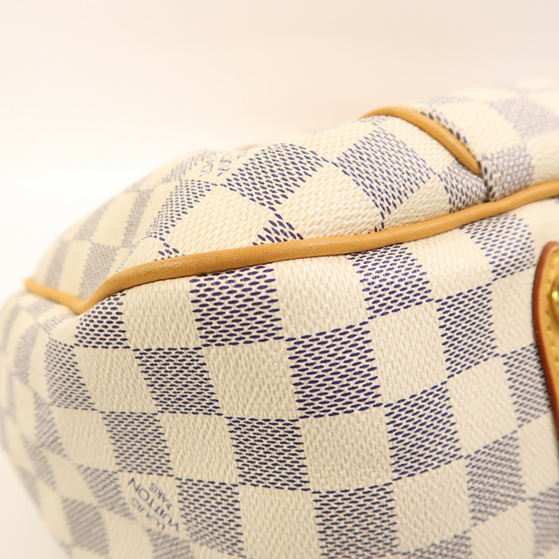 LOUIS VUITTON Damier Azur Galliera PM金扣肩背袋-5