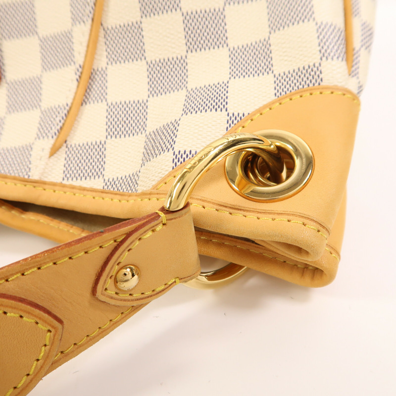 LOUIS VUITTON Damier Azur Galliera PM金扣肩背袋-9