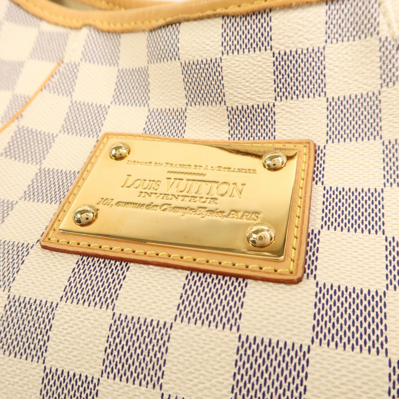 LOUIS VUITTON Damier Azur Galliera PM金扣肩背袋-11