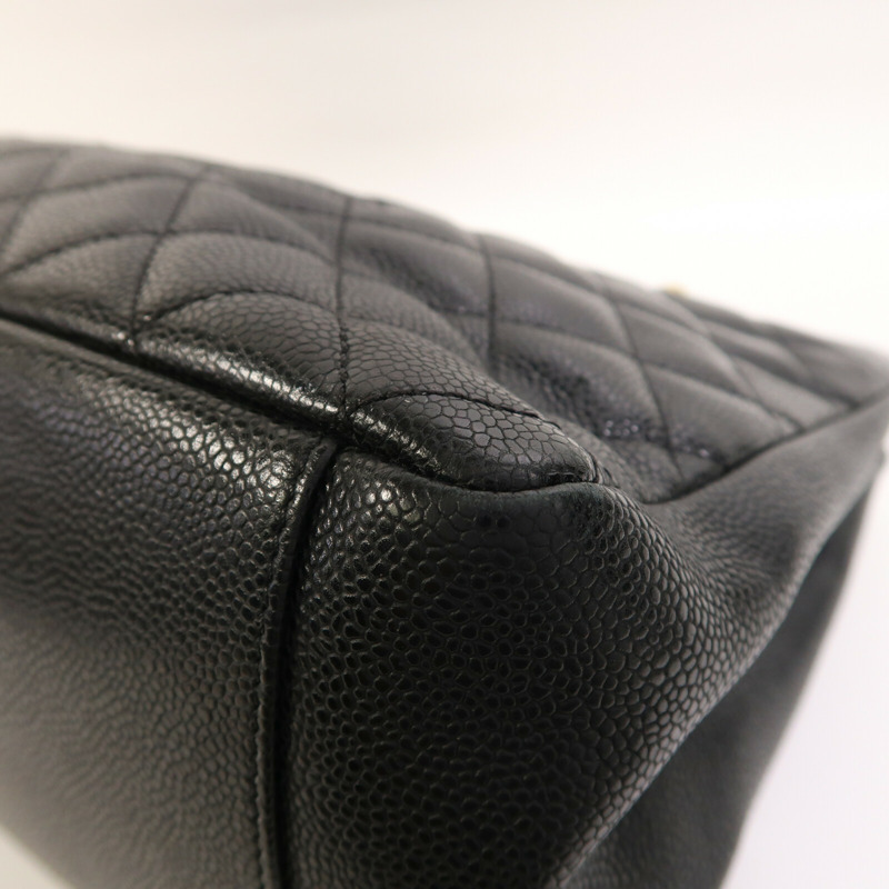 CHANEL 牛皮皮革GST Grand Shopping Tote Bag金扣鏈帶肩背袋-4