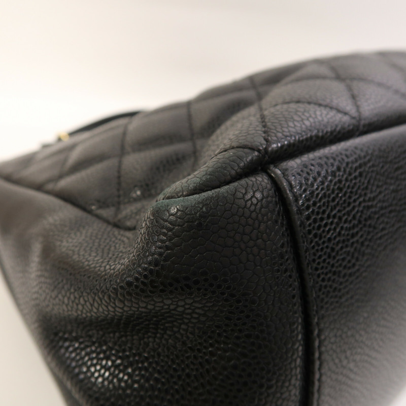 CHANEL 牛皮皮革GST Grand Shopping Tote Bag金扣鏈帶肩背袋-5