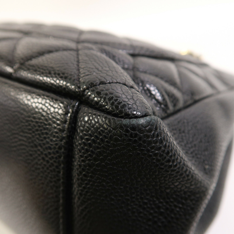 CHANEL 牛皮皮革GST Grand Shopping Tote Bag金扣鏈帶肩背袋-6