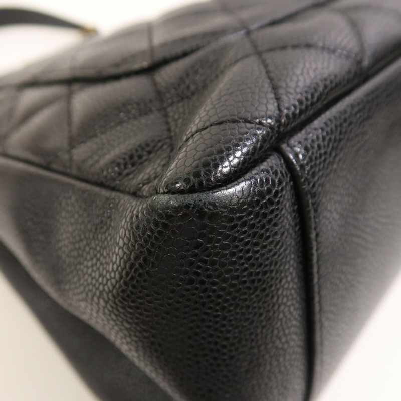 CHANEL 牛皮皮革GST Grand Shopping Tote Bag金扣鏈帶肩背袋-7