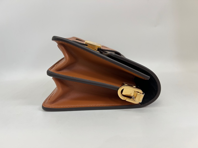 LV 雙色原花金釦Mini Dauph肩斜背包-3