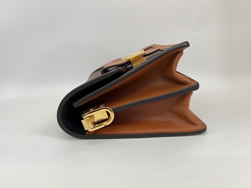 LV 雙色原花金釦Mini Dauph肩斜背包-5