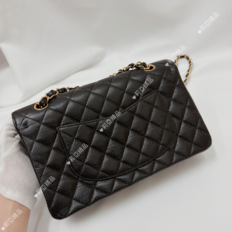 莉亞精品♡ Chanel cf25黑金 二手美包-3