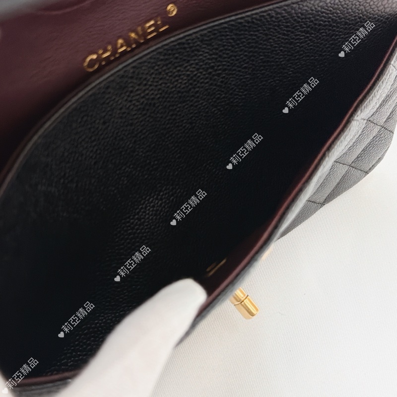 莉亞精品♡ Chanel cf25黑金 二手美包-15