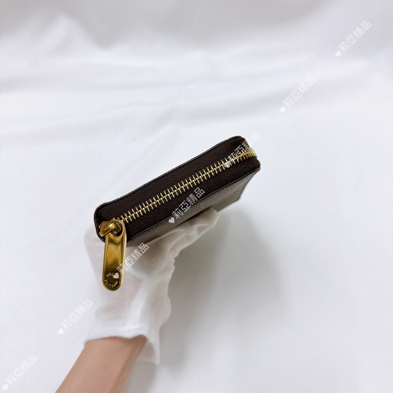 莉亞精品♡ LV 老花ㄇ拉長夾 9成新閒置品-4