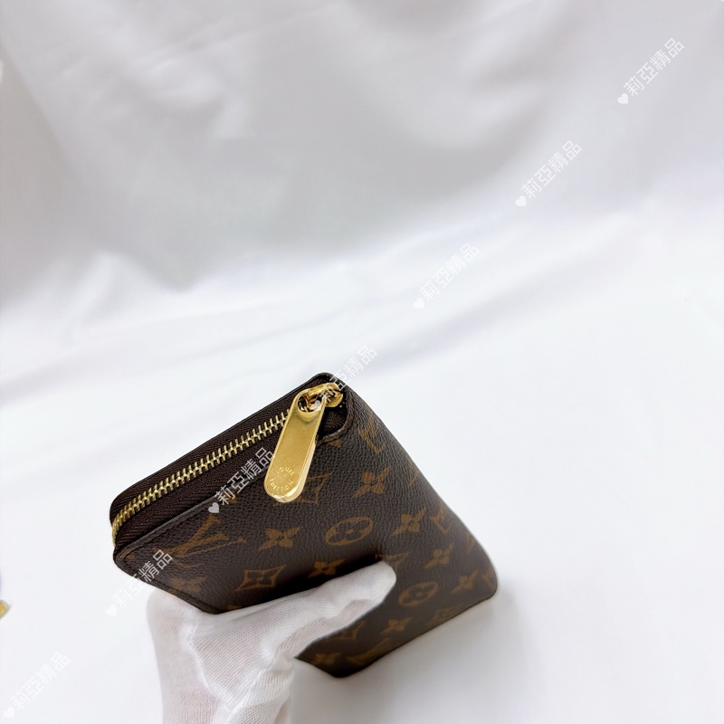 莉亞精品♡ LV 老花ㄇ拉長夾 9成新閒置品-7
