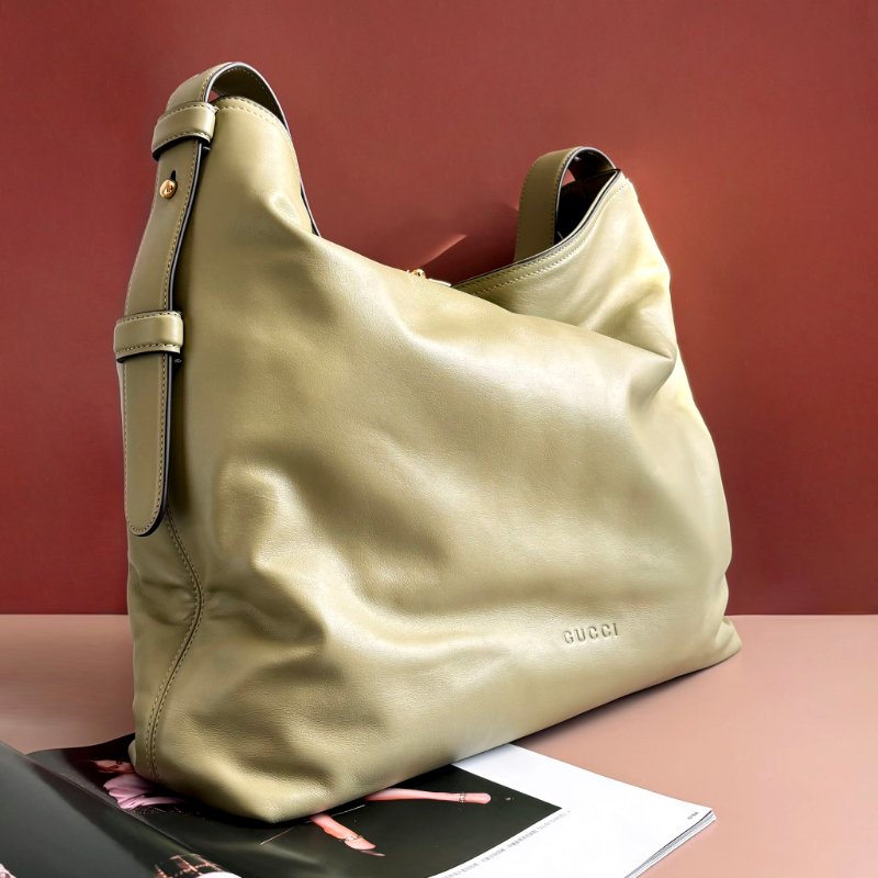 超甜割愛 ::GUCCI:: Beatrix系列 牛油果綠 馬銜扣肩背包 包款 (大款)-1