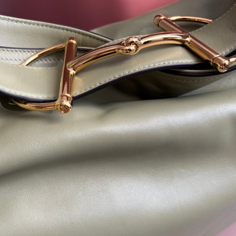 超甜割愛 ::GUCCI:: Beatrix系列 牛油果綠 馬銜扣肩背包 包款 (大款)-9