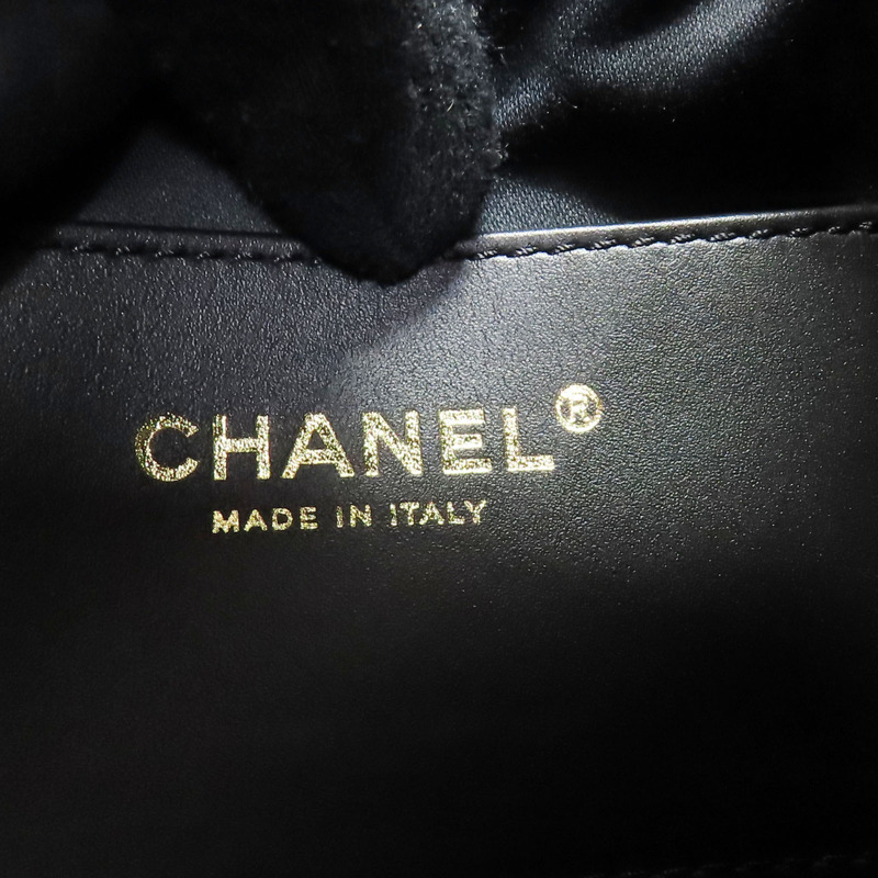 25 藍色 毛呢 肩背包 金扣【CHANEL 香奈兒】 AS5293-8