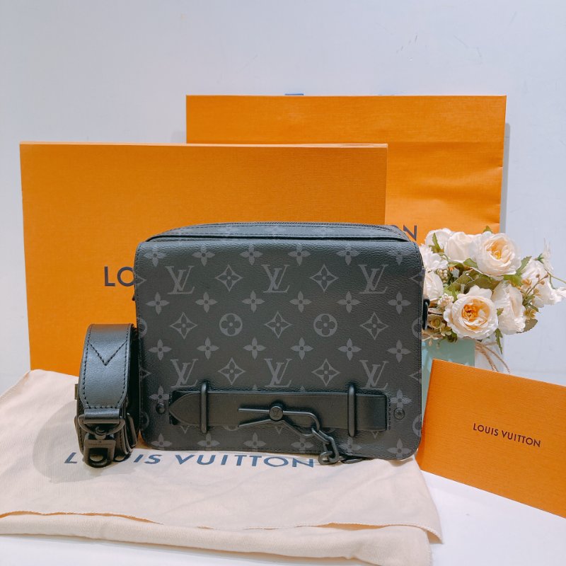 Louis Vuitton M45585 Steamer Shoulder Bag Monogram Eclipse-13