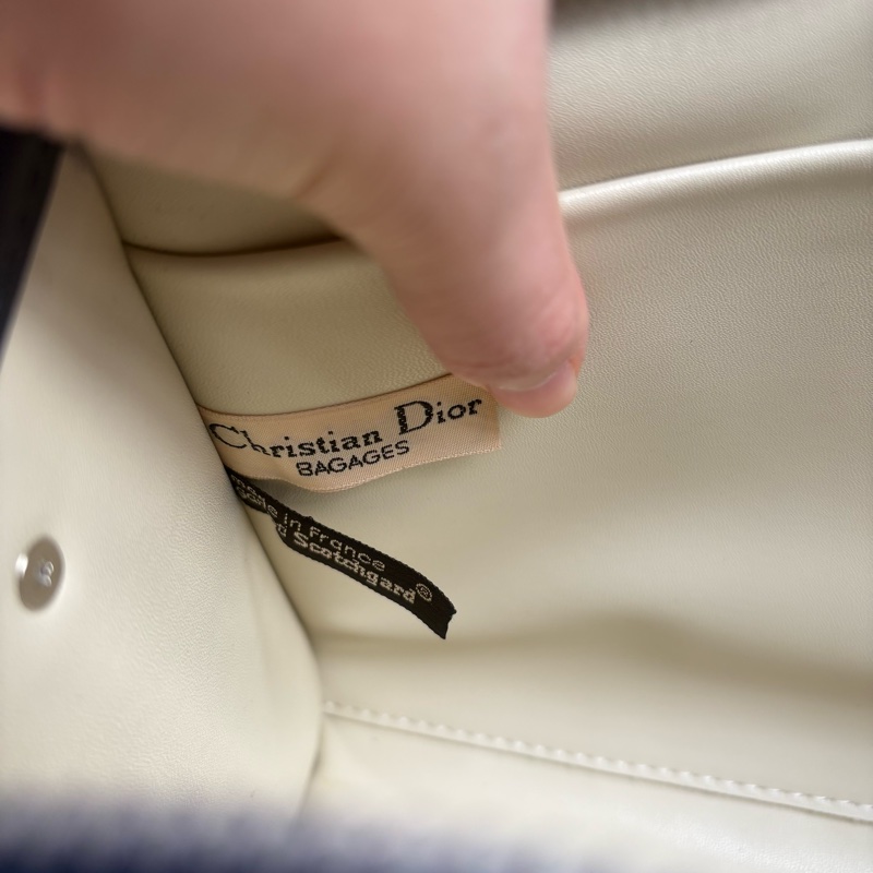 Dior 老花拉鍊信封肩背包 Navy Oblique Canvas Clutch with Strap-21