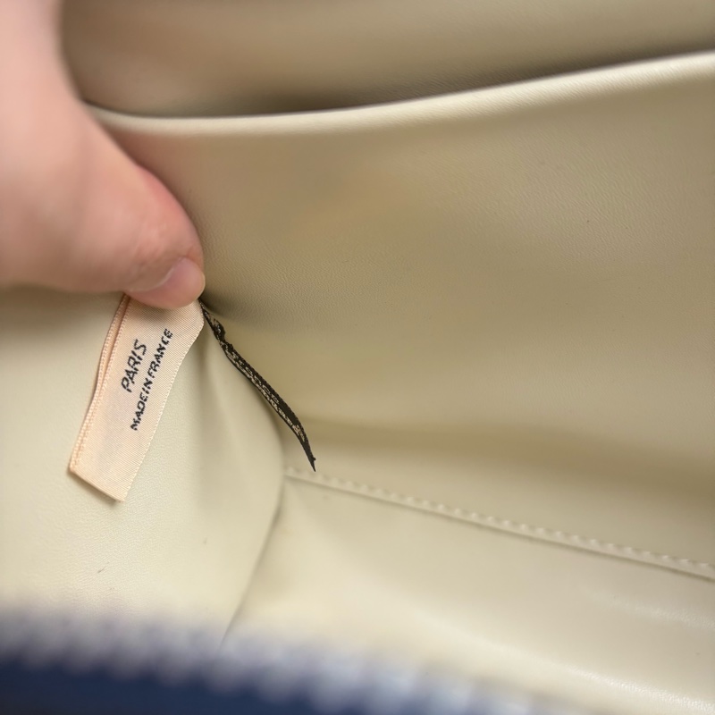 Dior 老花拉鍊信封肩背包 Navy Oblique Canvas Clutch with Strap-23