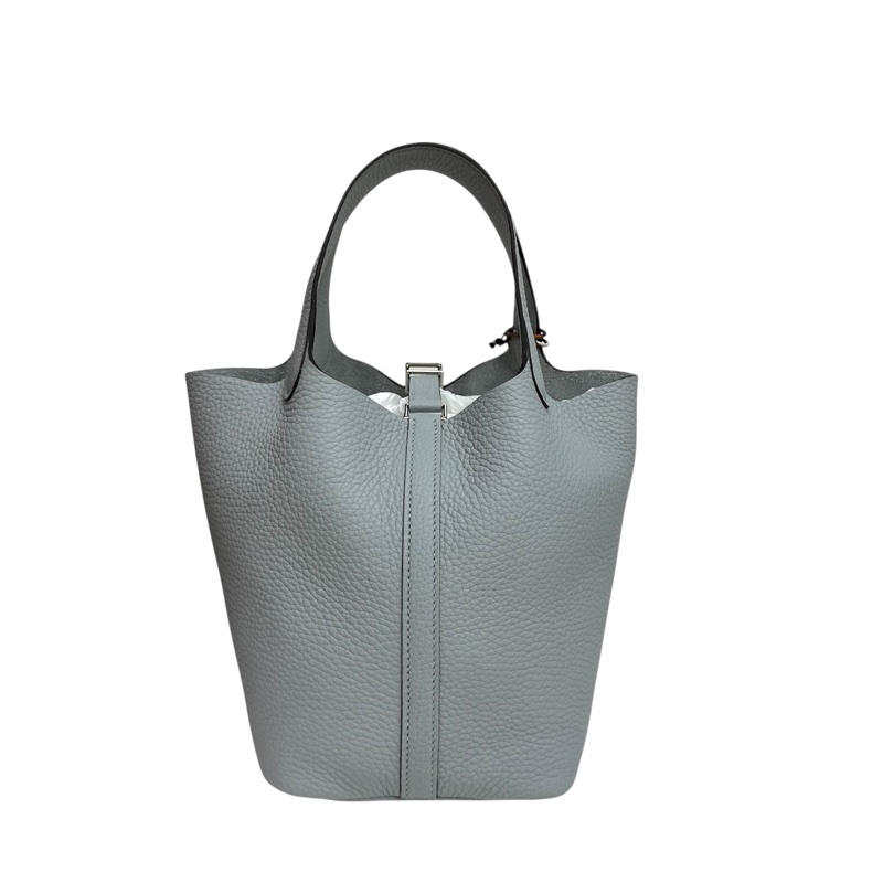 全新Hermès Picotin Lock 18 T/C CK8U Bleu Glacier冰川藍-1