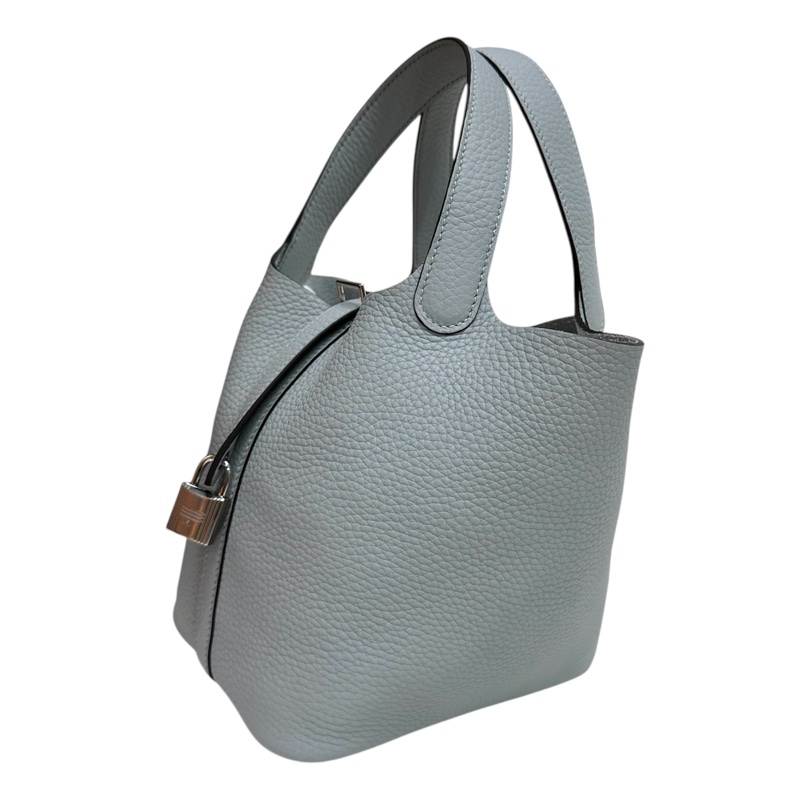 全新Hermès Picotin Lock 18 T/C CK8U Bleu Glacier冰川藍-2