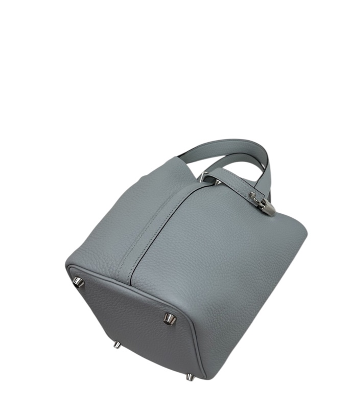 全新Hermès Picotin Lock 18 T/C CK8U Bleu Glacier冰川藍-3