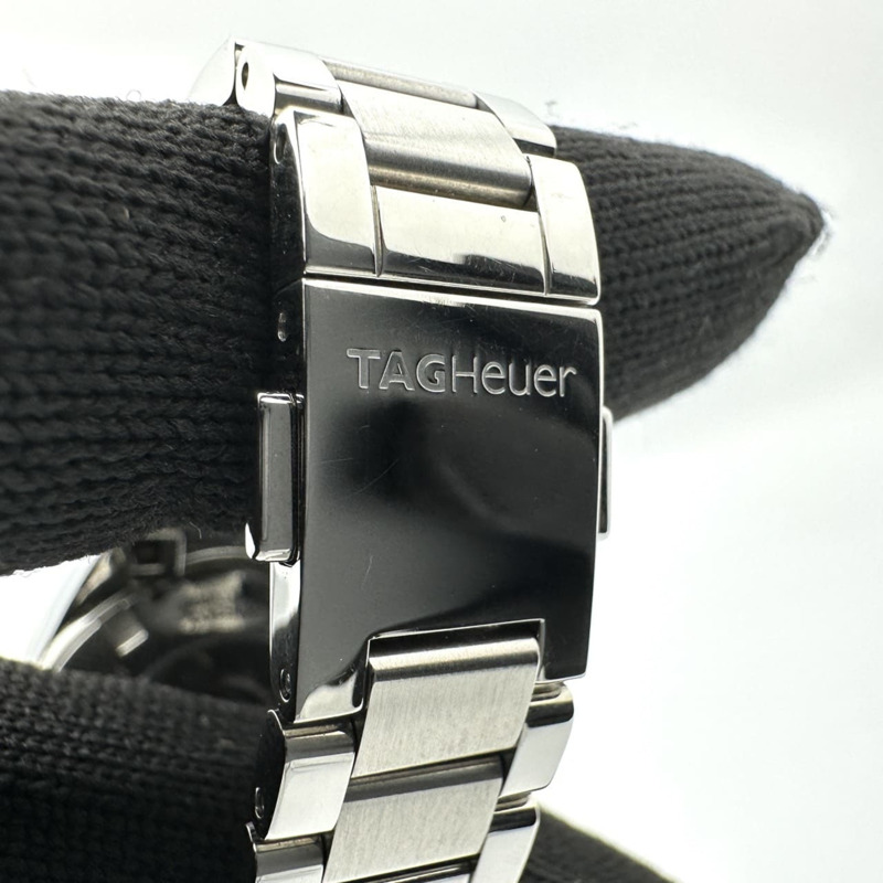 TAG HEUER 豪雅卡萊拉系列 Caliber 9 自動機械腕錶，附日期顯示，鑲嵌 12 顆鑽石，型號 WAR2413.BA0776，不銹鋼材質，黑色，女士款-9