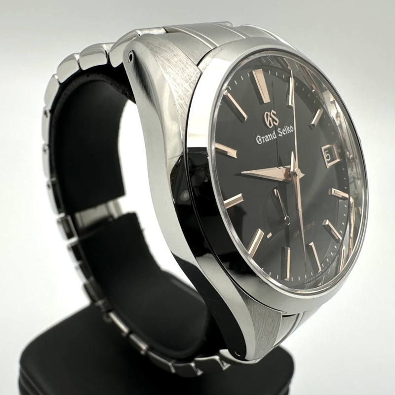 Grand Seiko SBGA401/9R65-0DH0 Heritage 系列 Spring Drive 動力儲存腕錶，黑色，男士款-2