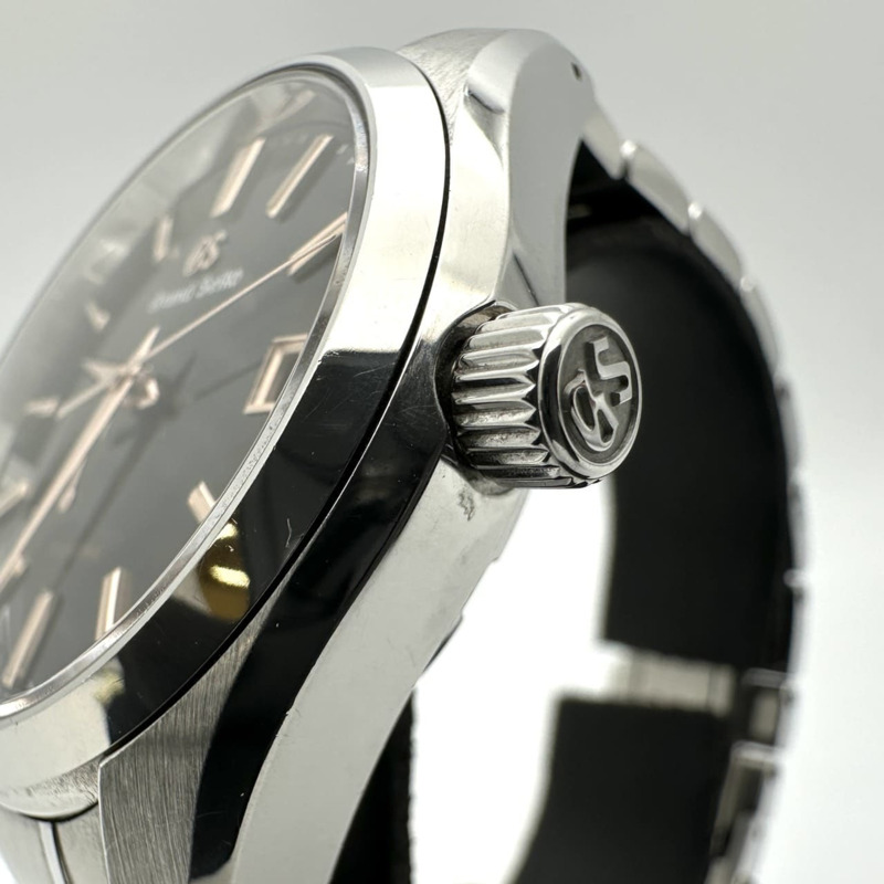Grand Seiko SBGA401/9R65-0DH0 Heritage 系列 Spring Drive 動力儲存腕錶，黑色，男士款-3