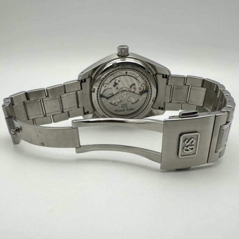Grand Seiko SBGA401/9R65-0DH0 Heritage 系列 Spring Drive 動力儲存腕錶，黑色，男士款-7