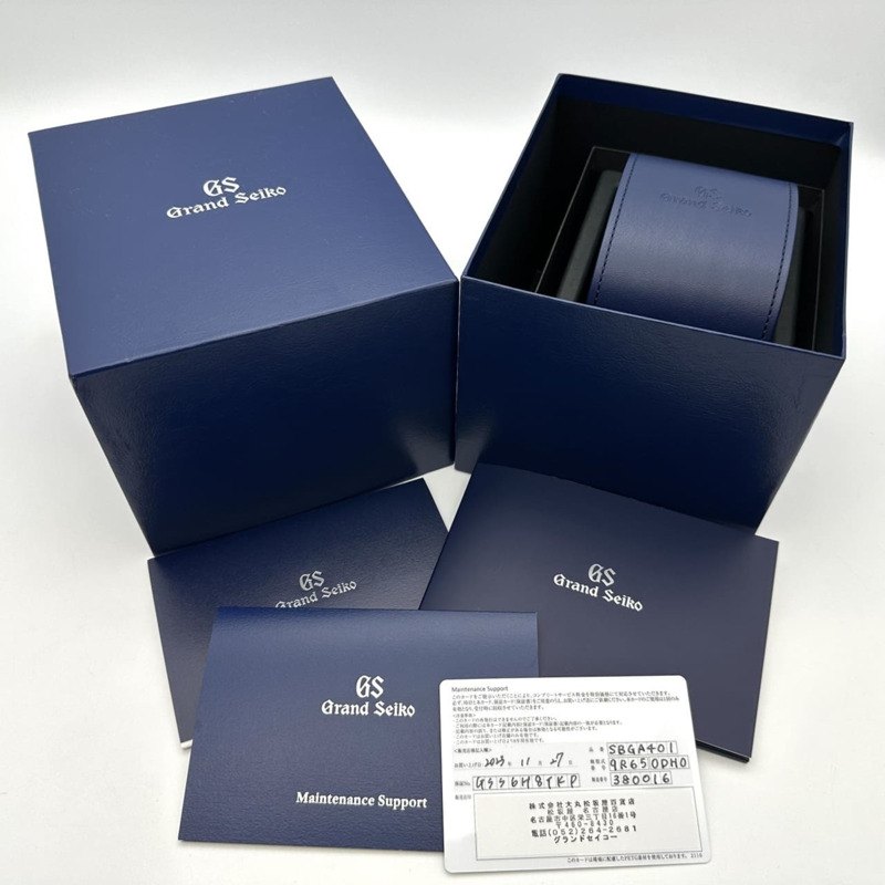 Grand Seiko SBGA401/9R65-0DH0 Heritage 系列 Spring Drive 動力儲存腕錶，黑色，男士款-13