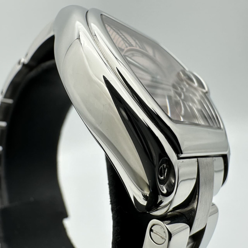 卡地亞 Roadster SM Date W62017V3 石英不鏽鋼粉紅女錶-7