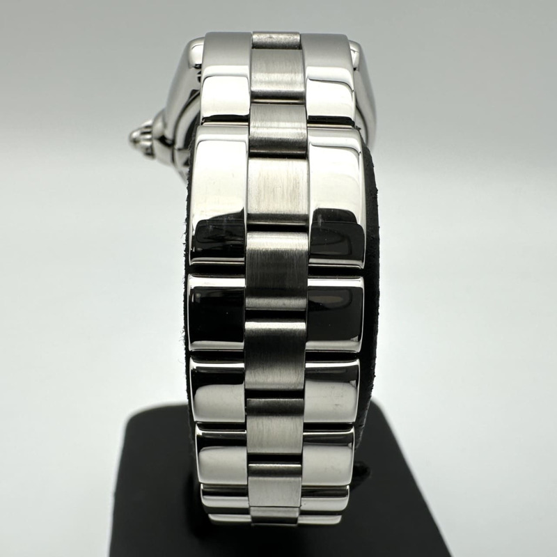 卡地亞 Roadster SM Date W62017V3 石英不鏽鋼粉紅女錶-9